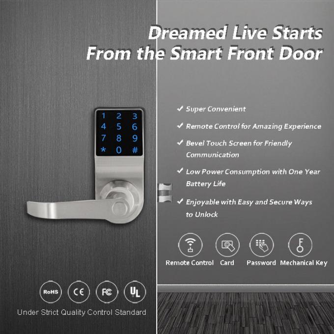 Μακρινό σχέδιο επιτροπής οθόνης αφής κλειδαριών πορτών κώδικα πορτών για το ψηφιακό διαμέρισμα 0