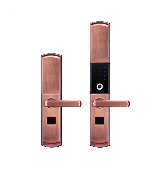 Υπαίθριος δακτυλικών αποτυπωμάτων γραφείου συρόμενων πορτών έλεγχος Bluetooth κλειδαριών βιομετρικός 1