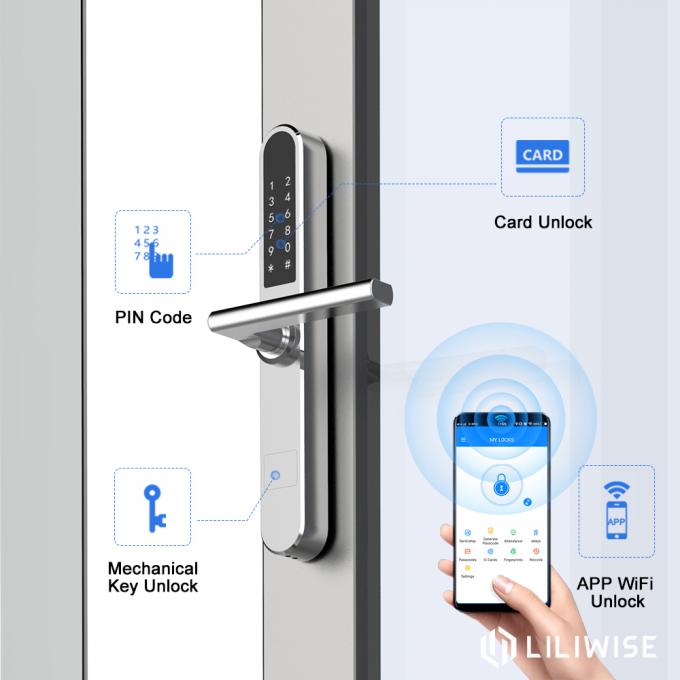 Έξυπνη κλειδαριά πορτών κώδικα κωδικού πρόσβασης με τον τηλεχειρισμό 304 ασφαλής αντι ανοξείδωτου - κλέφτης 2