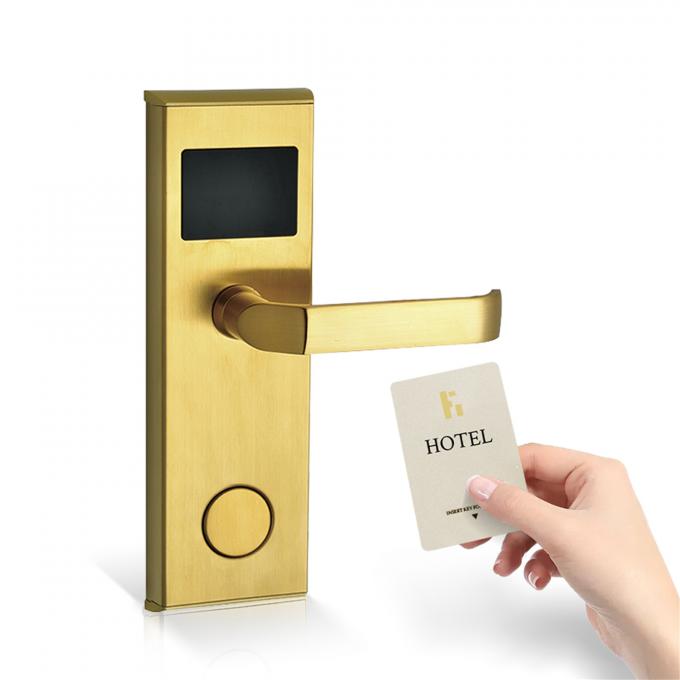 304 ανοξείδωτη κλειδαριά πορτών πρόσβασης καρτών, κλειδαριά πορτών ξενοδοχείων Keyless καρτών RFID 0