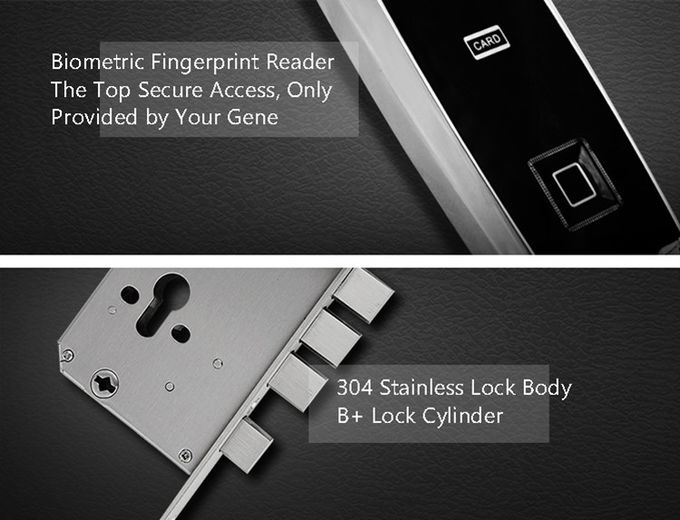 Αναγνώστης δακτυλικών αποτυπωμάτων ημιαγωγών Biometic κλειδαριών πορτών κώδικα αριθμητικών πληκτρολογίων υψηλής ασφαλείας 1
