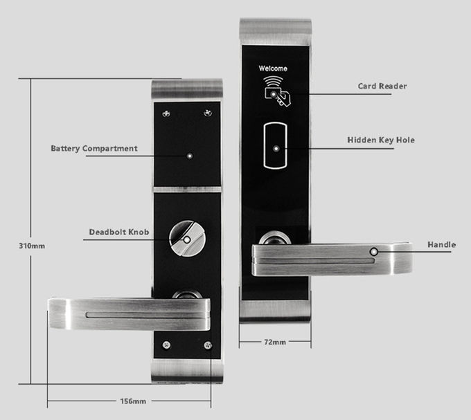 Σύγχρονη έξυπνη ψηφιακή κλειδαριά μπροστινών πορτών, ηλεκτρονικές εγχώριες κλειδαριές τηλεχειρισμού 0