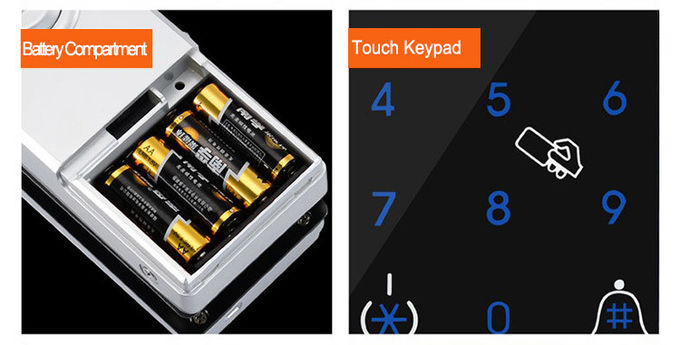 Κλειδαριά πορτών αφής δάχτυλων κωδικού πρόσβασης, κλειδαριά πορτών ανιχνευτών δακτυλικών αποτυπωμάτων Keyless 4