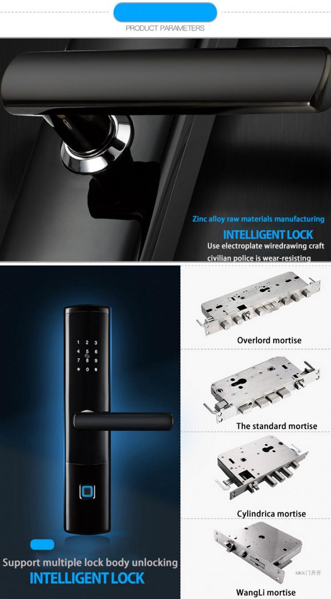 Ψηφιακό εθνικό τυποποιημένο Mortise κλειδαριών πορτών ασφάλειας κυλίνδρων δακτυλικών αποτυπωμάτων 0