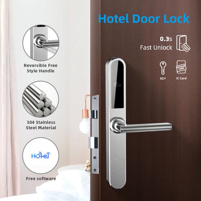 Ηλεκτρικές RFID 30uA κλειδαριές πορτών ασφάλειας δωματίου ξενοδοχείου Keyless 0