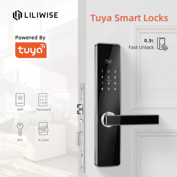 Έξυπνη ηλεκτρονική κλειδαριά κλειδιών καρτών κώδικα κλειδαριών πορτών Tuya Wifi 0