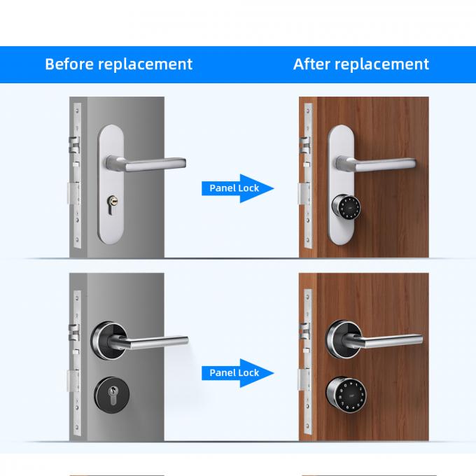 Δακτυλικών αποτυπωμάτων κυλίνδρων πορτών βασική κλειδαριά κώδικα καρτών Bluetooth κλειδαριών κατοικημένη διευθετήσιμη 3
