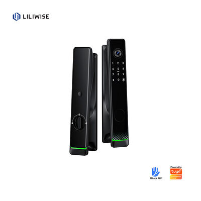 Liliwise Tuya Ttlock αυτόματη βιομετρική κλειδαριά RFID κάρτα Wifi App Ble δακτυλικά αποτυπώματα έξυπνη κλειδαριά πόρτας με κάμερα