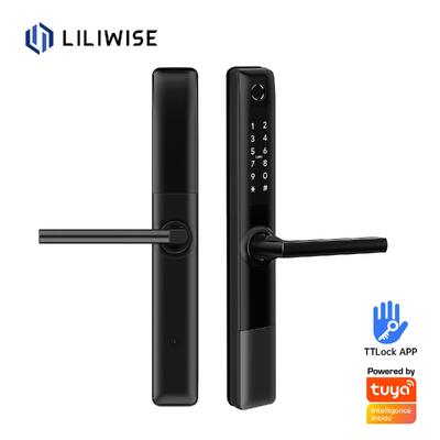 Liliwise Αδιάβροχη Ατσάλινη Ψηφιακή Αποτυπώματα Πύλη Κλειδώματος TTlock Smart Door Lock BLE Wifi Slim Smart Lock