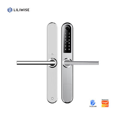 Liliwise Security Electronic Fingerprint Smart Digital Door Lock Outdoor Use Slim Aluminum Fingerprint Door Lock with APP