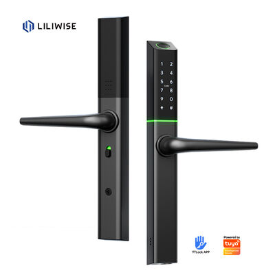 Liliwise Custom Πυρόστερη Αλουμίνιο Ηλεκτρονική Εξωτερική Κλειδαριά Tuya Ttlock Matter έξυπνες κλειδαριές Keyless Slim έξυπνη κλειδαριά πόρτας