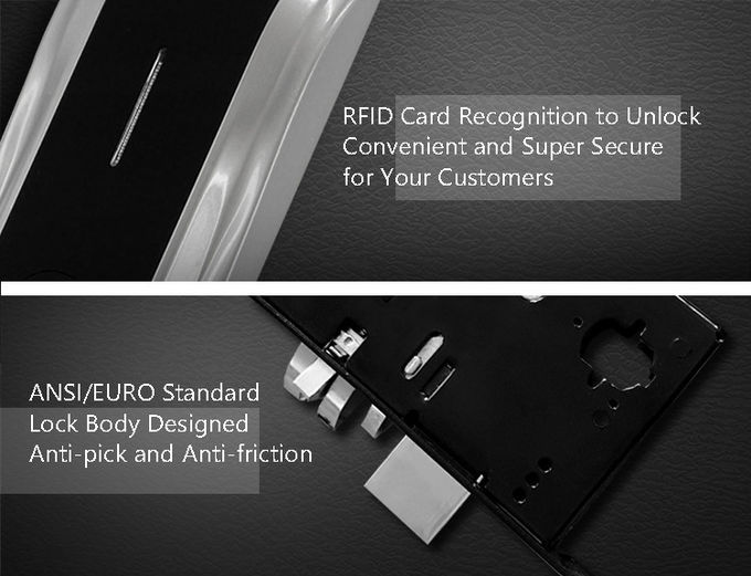 Ηλεκτρονικές κλειδαριές πορτών ξενοδοχείων RFID, ηλεκτρονική σπιτιών ικανότητα στοιχείων κλειδαριών μεγάλη 2