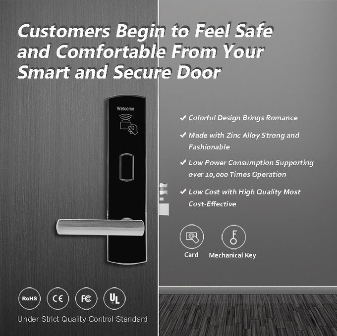 NFC λαναρίζει άλλη ασφάλεια ξενοδοχείων τηλεχειρισμού κλειδαριών πορτών του γραφείου ξενοδοχείων 0