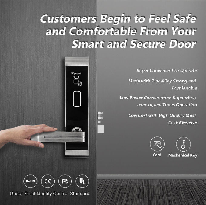 Ηλεκτρονικός αναγνώστης καρτών κλειδαριών NFC πορτών εισόδων συνήθειας για το γραφείο ξενοδοχείων 0