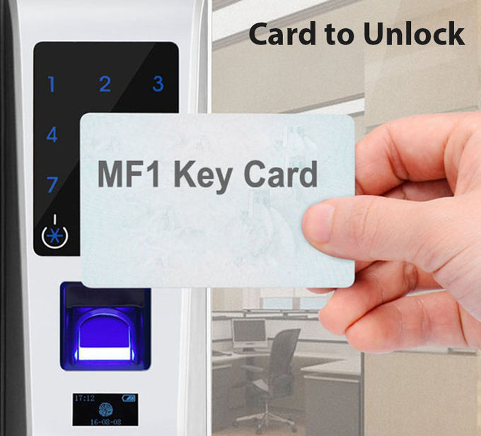 Κλειδαριά πορτών αφής δάχτυλων κωδικού πρόσβασης, κλειδαριά πορτών ανιχνευτών δακτυλικών αποτυπωμάτων Keyless 2